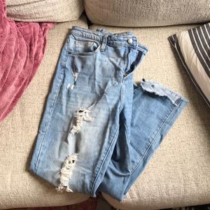 Boyfriend Ripped Jeans Light Wash